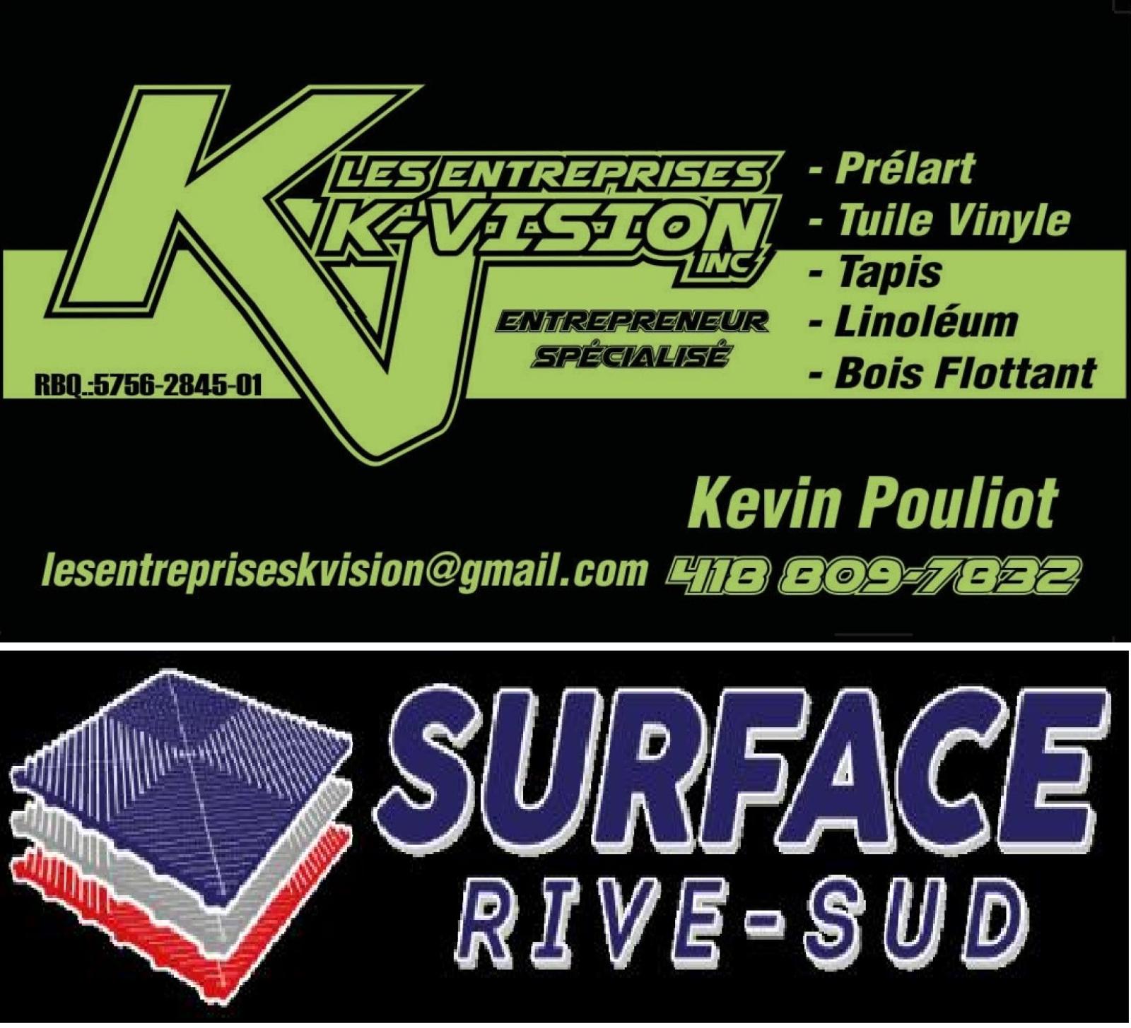 Les Entreprises K-Vision ,Tuile Modulaire copolymère de polypropylène Logo
